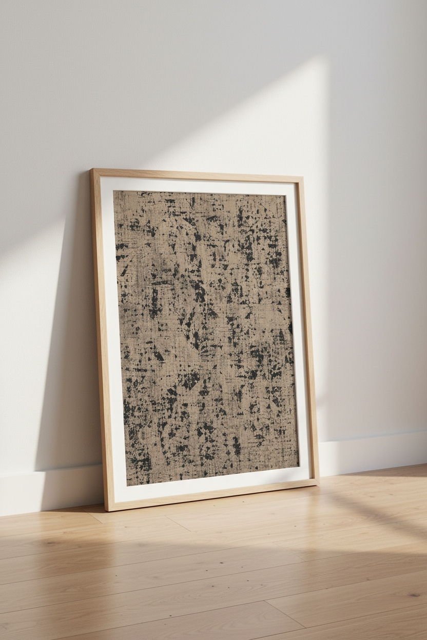 Grunge Texture Wall Art Print | Cozy Living Decor | Minimalist Poster