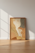 Abstract Earth Tone Dot Art | Terracotta & Ochre, Boho Living Room Wall Art