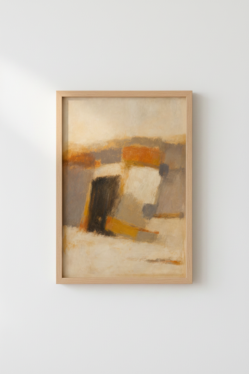 warm abstract art | Ember hues, living room decor