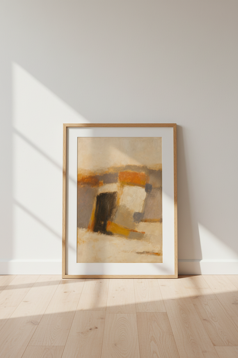 warm abstract art | Ember hues, living room decor