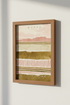 Marfa Texas Abstract Landscape | Earthy Boho Terracotta, Desert Wall Art Print