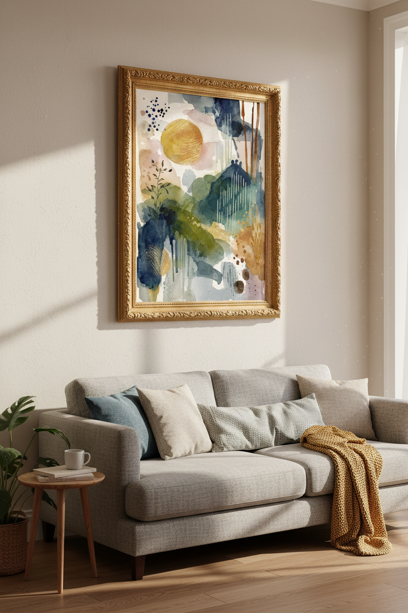 AbstractWatercolor_GoldLeaf_1091485-191959-ECC_living-room_shot2.png