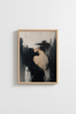 Abstract portrait Wall Art Print | Living Room Decor | Moody Poster