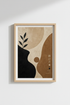 Japandi Abstract Wall Art Print | Earthy Terracotta Decor | Minimalist Zen Poster