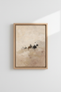 Desert Wall Art | Impressionist Sand Tones, Living Room Decor | Soft Ambient Poster