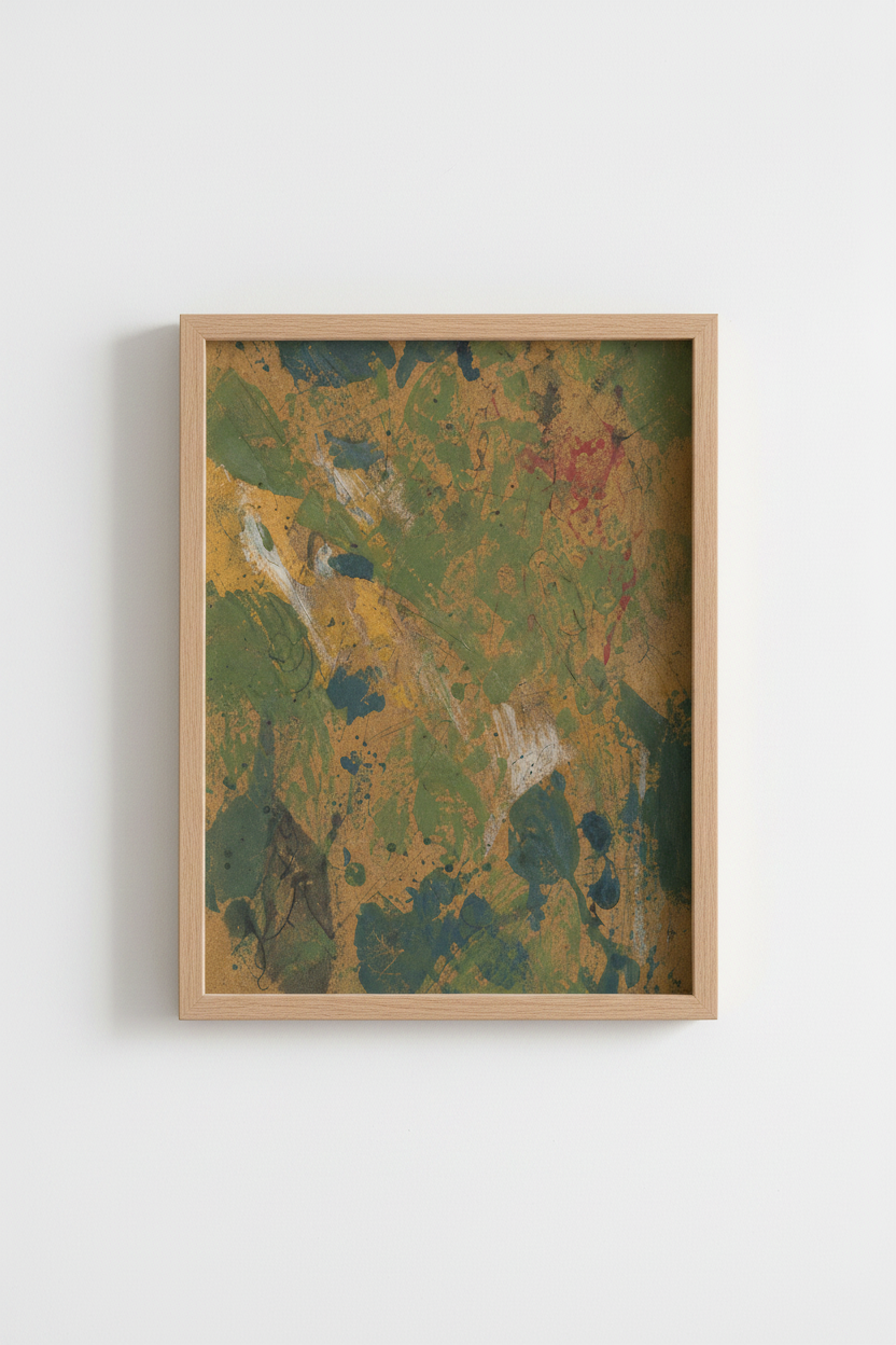 Abstract Organic Forms Wall Art Print | Living Room Decor | Earthy Poster
