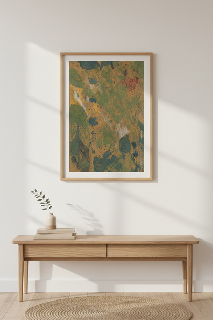 Abstract Organic Forms Wall Art Print | Living Room Decor | Earthy Poster