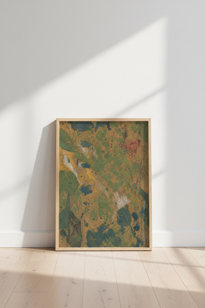 Abstract Organic Forms Wall Art Print | Living Room Decor | Earthy Poster