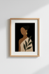 Minimalist Portrait Wall Art Print | Living Room Decor | Earthy Poster