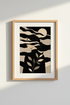 Monochrome portrait Wall Art Print | Living Room Decor | Minimalist Poster