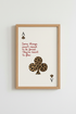 Leopard Ace Card Print | Preppy Wall Art Poster | Eclectic Home Decor