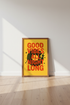 Retro Music Vinyl Wall Art Print | Room Decor | Good Vibes Aesthetic Poster