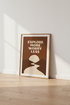 Explore More Worry Less Wall Art | Terracotta Boho Landscape | Hiking Poster