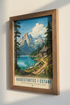 Aigüestortes National Park Spain Print | Mountain Lake Poster, Rustic Cabin Art