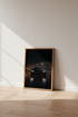 Supercar Night Cityscape Wall Art | Dark Moody Minimalist Poster | Office Decor