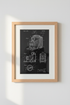 Camera Blueprint Wall Art Print | Living Room Decor | Minimalist Poster