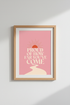 Inspirational Wall Art | Sunset Peach Sunburst, Cozy Living Room Decor