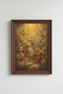 Angel Wall Art Print | Baroque Celestial Tones, Living Room Decor
