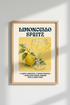 Limoncello Spritz Art Print | Italian Kitchen Decor | Retro Cocktail Poster