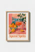 Aperol Spritz Wall Art Print | Italian Coastal Decor | La Dolce Vita Poster