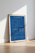 Apple Macintosh 128K Tech Blueprint Wall Art | Office Decor | Retro Tech Poster