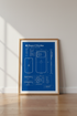 iPhone 17 Pro Max Blueprint Wall Art | Office Decor | Technical Patent Poster