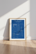 iPod Classic Blueprint Wall Art | Retro Apple Tech Poster, Office Decor