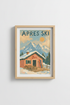 Impressionist Apres Ski Wall Art Print | Living Room Decor | Cozy Poster