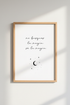 Spanish Quote Wall Art | Minimalist Moon & Stars Poster, Be The Magic Decor
