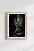 Gothic Architecture Print | Dark Academia Stairs, Black and White Moody Decor