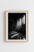 Dark Academia Wall Art | Moody Cathedral Light, Black and White Architecture Poster