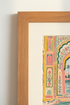 Indian Palace Arch Wall Art | Pink Teal Floral Poster, Boho Living Room Decor