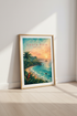 Geometric Costa Rica Wall Art Print | Pura Vida Tropical Poster | Modern Coastal Decor