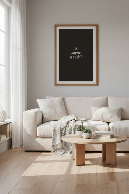 Funny Movie Quote Wall Art Print | Black Minimalist Poster | Kitchen Dorm Decor
