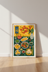 Asian Food Lantern Wall Art | Kitchen Oil Painting, Kitchen Decor Poster