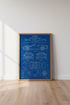 Aston Martin DB12 Volante Blueprint Wall Art | Garage Decor | Car Enthusiast Poster