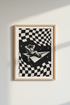 Astronaut on Paper Plane Art | Trippy Black & White, Indie Dorm Decor