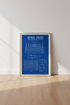 Atari 2600 Blueprint Wall Art | Retro Gaming Decor | Technical Video Game Poster