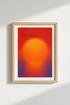Gradient Aura Wall Art Print | Oranges & Purples, Spiritual Meditation Room Poster