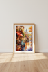Paris Street Cafe | Watercolor Vespa Scooter Art, European Travel Poster Decor