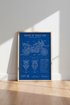 BMW R 1250 GS Blueprint Wall Art | Garage Decor | Adventure Motorcycle Poster