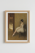 ballerina wall art | Soft sepia ballet print, living room decor