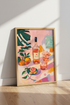 Aperitivo Rosato Still Life | Pink & Orange Pastel, Kitchen Bar Cart Decor