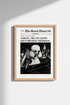 Newspaper Poodle Print | Trendy Black and White Retro Dog Poster, Chic Office Decor