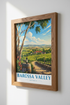 Barossa Valley Australia Travel Poster | Vineyard Landscape Print | Wine Room Decor