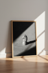 Chess Knight Wall Art | Minimalist Black and White Photography, Home Office Decor