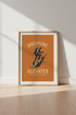 Discipline Elevates Everything Wall Art | Home Office Decor | Retro Hiking Poster