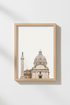 Rome Architecture Wall Art | Minimalist Italy Poster, Living Room Decor