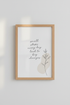 Motivational Quote Wall Art Print | Office Decor | Minimalist Wisdom Poster