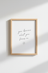 You Become What You Focus On Quote | Minimalist Script, Home Office Wall Art